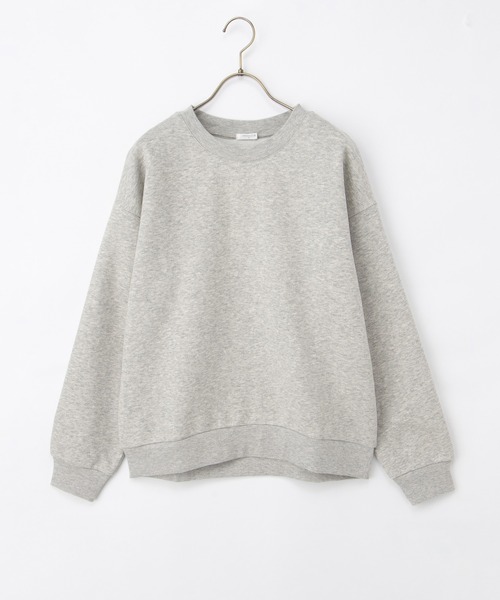 Honeys(ハニーズ)の「【ハニぽか】裏起毛ゆるスウェット(スウェット・レディース・スミクロ/杢グレー/ブルー/ピンク/グリーン/ライトベージュ/ブラック・M/LL/L/3L/S)」の21枚目の写真