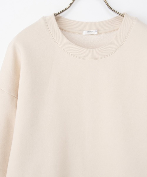 Honeys(ハニーズ)の「【ハニぽか】裏起毛ゆるスウェット(スウェット・レディース・スミクロ/杢グレー/ブルー/ピンク/グリーン/ライトベージュ/ブラック・M/LL/L/3L/S)」の16枚目の写真