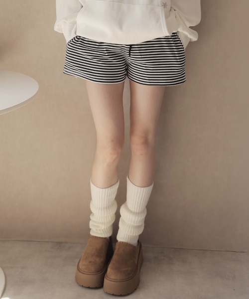 Ulysses(ユリシス)の「ボーダーショートパンツ(その他パンツ・レディース・ホワイト/グレー・F)」の16枚目の写真