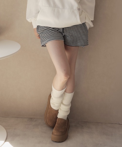 Ulysses(ユリシス)の「ボーダーショートパンツ(その他パンツ・レディース・ホワイト/グレー・F)」の17枚目の写真