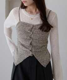apres jour clair | 【apres jour clair】メランジデザインニットビスチェ(その他トップス)