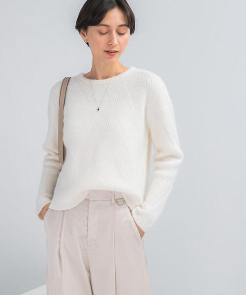 セール】ダイヤ柄編ラメミックスニット（ニット/セーター）｜URBAN