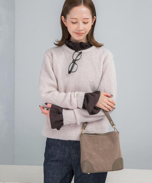 セール】ダイヤ柄編ラメミックスニット（ニット/セーター）｜URBAN