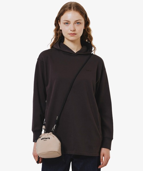 LACOSTE(ラコステ)の「裏パイルスウェットフーディー(パーカー・レディース・オフホワイト/ブラック/ダークブラウン・34/36/38/40)」の3枚目の写真