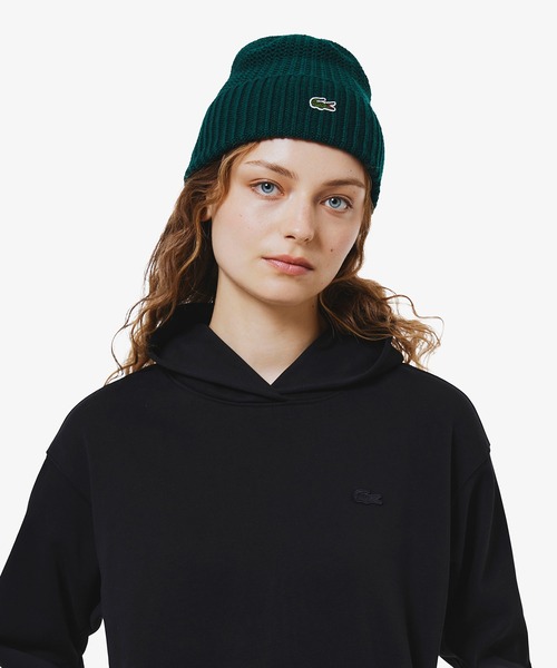 LACOSTE(ラコステ)の「裏パイルスウェットフーディー(パーカー・レディース・オフホワイト/ブラック/ダークブラウン・34/36/38/40)」の8枚目の写真