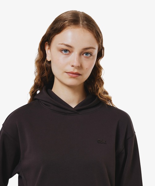 LACOSTE(ラコステ)の「裏パイルスウェットフーディー(パーカー・レディース・オフホワイト/ブラック/ダークブラウン・34/36/38/40)」の19枚目の写真