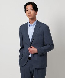 アデイインザライフ　セットアップスーツ　ノーカラー　ウォッシャブル　ネイビー　L セール】A DAY IN THE LIFE UNITED ARROWS｜アデイインザライフ