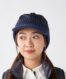 marie claire（マリ・クレール）の「【marie claire:マリ.クレール】レディース中綿キルトニットキャップ　ゴルフ（キャップ）」
