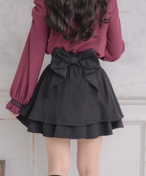 ROJITA（ロジータ）の「バックリボンダブルフレアスカパン（スカート・レディース・ブラック/ボルドー/その他・FREE）」の12枚目の写真