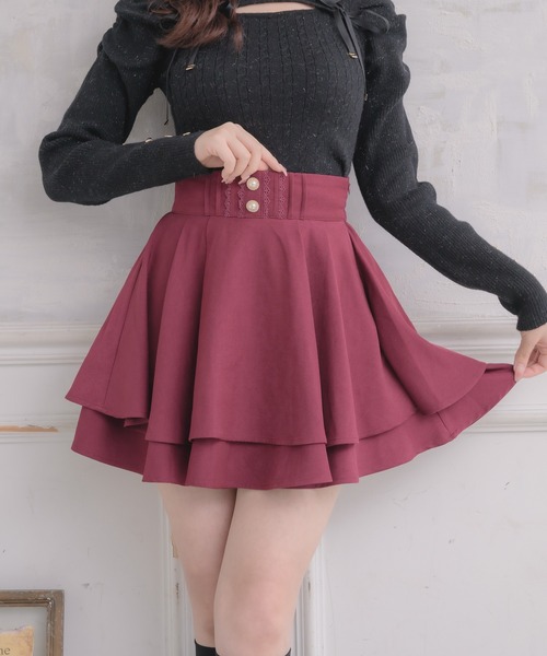 ROJITA（ロジータ）の「バックリボンダブルフレアスカパン（スカート・レディース・ブラック/ボルドー/その他・FREE）」の14枚目の写真