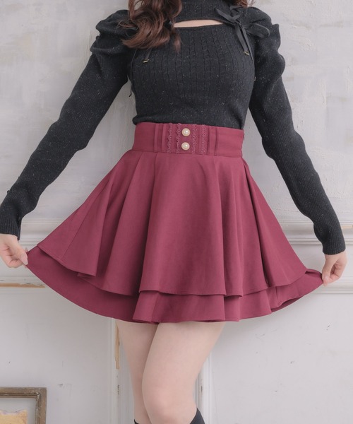 ROJITA（ロジータ）の「バックリボンダブルフレアスカパン（スカート・レディース・ブラック/ボルドー/その他・FREE）」の15枚目の写真