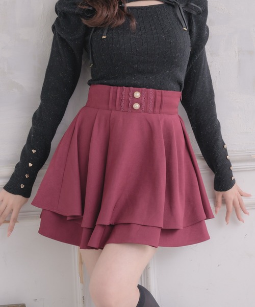 ROJITA（ロジータ）の「バックリボンダブルフレアスカパン（スカート・レディース・ブラック/ボルドー/その他・FREE）」の16枚目の写真