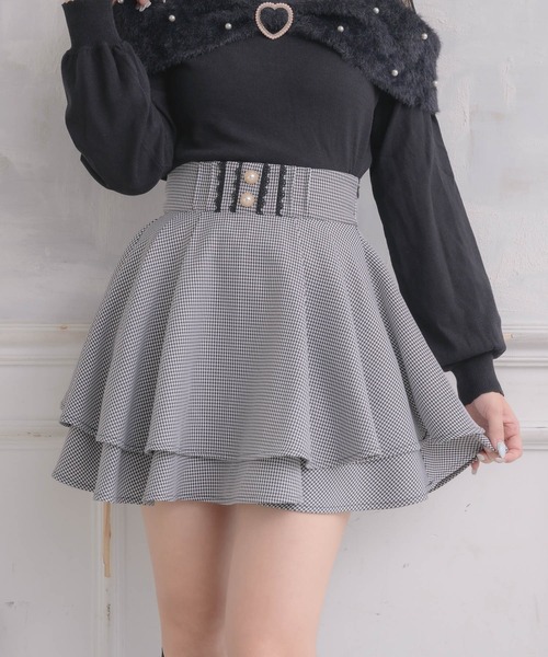 ROJITA（ロジータ）の「バックリボンダブルフレアスカパン（スカート・レディース・ブラック/ボルドー/その他・FREE）」の6枚目の写真