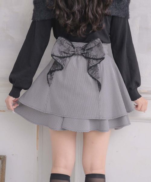 ROJITA（ロジータ）の「バックリボンダブルフレアスカパン（スカート・レディース・ブラック/ボルドー/その他・FREE）」の8枚目の写真