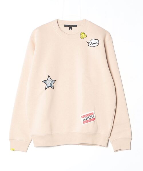 STUD MUFFIN（スタッドマフィン）の「STUD MUFFIN/スタッドマフィン/別注レオパードバックスタースウェット（スウェット・メンズ・ブラック/ベージュ・2/3/4）」の2枚目の写真