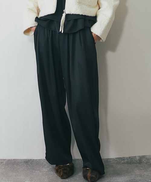 ANOTHER S(アナザーエス)の「セットアップ可イージーワイドカーゴパンツ(その他パンツ・レディース・ブラック/ブラウン/グレー・M)」の4枚目の写真