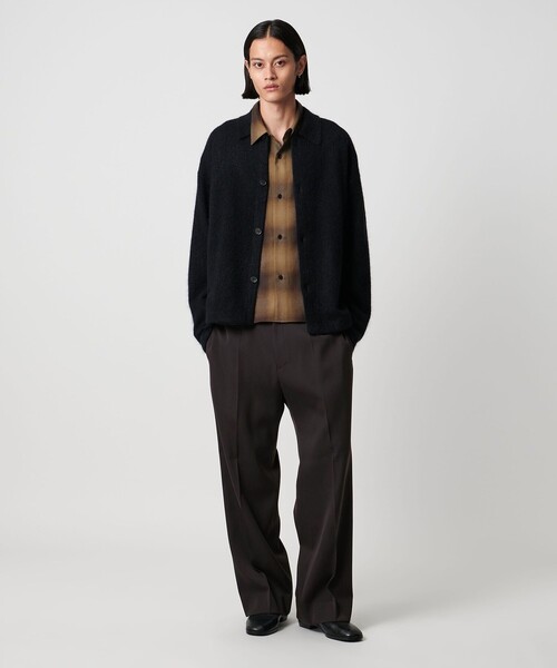 H＞ダブルクロス フレア ワイドパンツ（スラックス）｜H BEAUTY&YOUTH