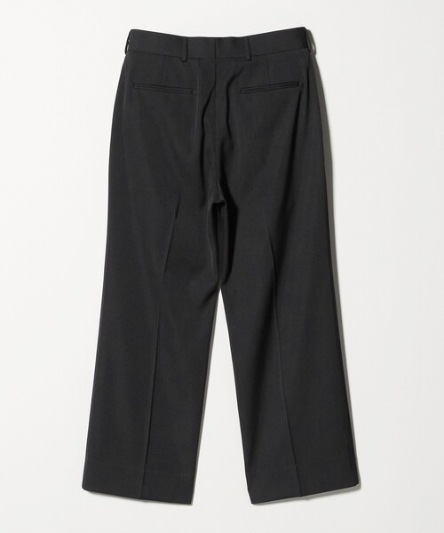 H＞ダブルクロス フレア ワイドパンツ（スラックス）｜H