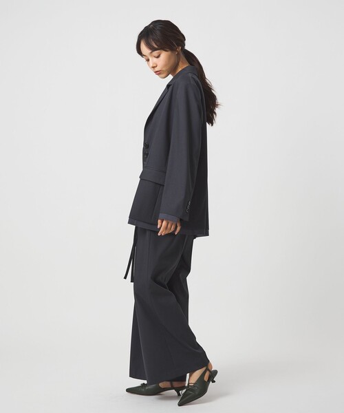 EMMEL REFINES（エメルリファインズ）の「＜EMMEL REFINES＞EM タチキリ テーラード ジャケット（テーラードジャケット・レディース・ベージュ/ダークグレー・M/S）」の13枚目の写真