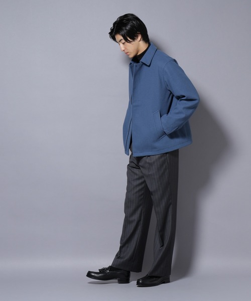 NANO universe（ナノユニバース）の「テックメルトンショートブルゾン（ブルゾン・メンズ・チャコール/ブルー/ブラック・S/M/L）」の11枚目の写真