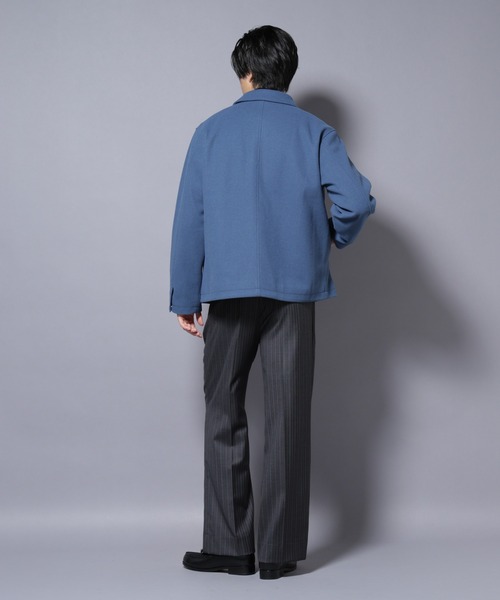 NANO universe（ナノユニバース）の「テックメルトンショートブルゾン（ブルゾン・メンズ・チャコール/ブルー/ブラック・S/M/L）」の12枚目の写真