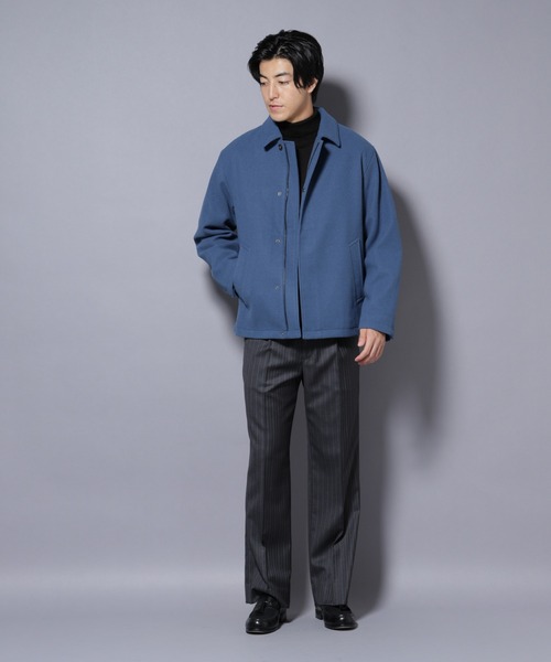 NANO universe（ナノユニバース）の「テックメルトンショートブルゾン（ブルゾン・メンズ・チャコール/ブルー/ブラック・S/M/L）」の10枚目の写真