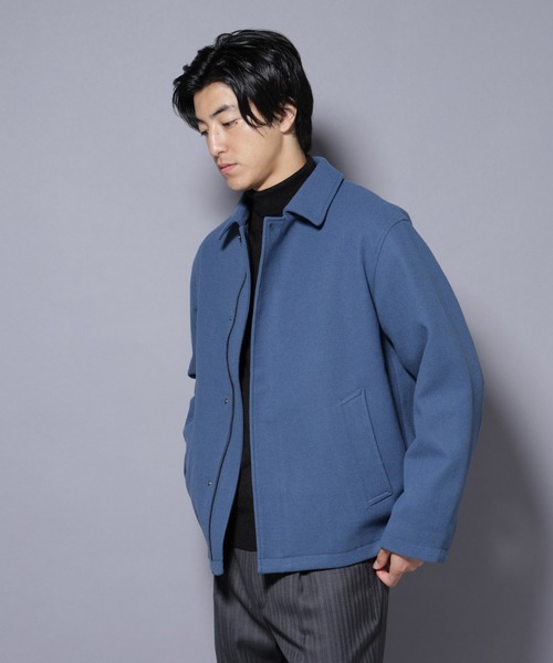 NANO universe（ナノユニバース）の「テックメルトンショートブルゾン（ブルゾン・メンズ・チャコール/ブルー/ブラック・S/M/L）」の7枚目の写真
