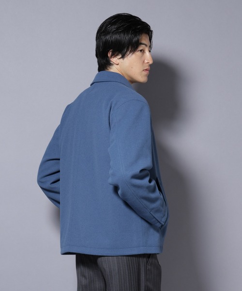 NANO universe（ナノユニバース）の「テックメルトンショートブルゾン（ブルゾン・メンズ・チャコール/ブルー/ブラック・S/M/L）」の8枚目の写真