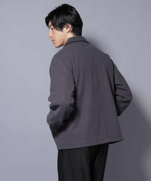 NANO universe（ナノユニバース）の「テックメルトンショートブルゾン（ブルゾン・メンズ・チャコール/ブルー/ブラック・S/M/L）」の15枚目の写真