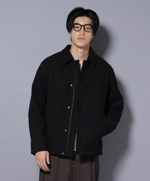 NANO universe（ナノユニバース）の「テックメルトンショートブルゾン（ブルゾン・メンズ・チャコール/ブルー/ブラック・S/M/L）」の21枚目の写真