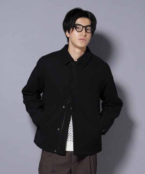 NANO universe（ナノユニバース）の「テックメルトンショートブルゾン（ブルゾン・メンズ・チャコール/ブルー/ブラック・S/M/L）」の22枚目の写真