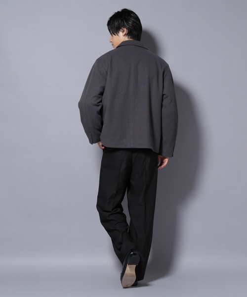 NANO universe（ナノユニバース）の「テックメルトンショートブルゾン（ブルゾン・メンズ・チャコール/ブルー/ブラック・S/M/L）」の19枚目の写真