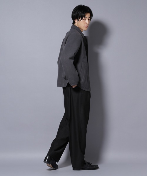 NANO universe（ナノユニバース）の「テックメルトンショートブルゾン（ブルゾン・メンズ・チャコール/ブルー/ブラック・S/M/L）」の18枚目の写真