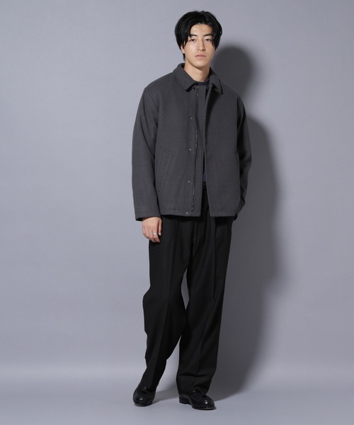 NANO universe（ナノユニバース）の「テックメルトンショートブルゾン（ブルゾン・メンズ・チャコール/ブルー/ブラック・S/M/L）」の16枚目の写真