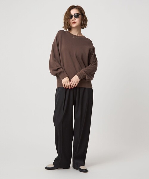 セール】＜conte＞コットン クルーネックスウェット（スウェット