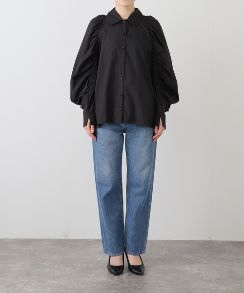 FUMIE TANAKA（フミエタナカ）の「【FUMIE TANAKA(フミエタナカ)】ball sh：シャツ（シャツ/ブラウス・レディース・ブラック/ホワイト・2）」の3枚目の写真