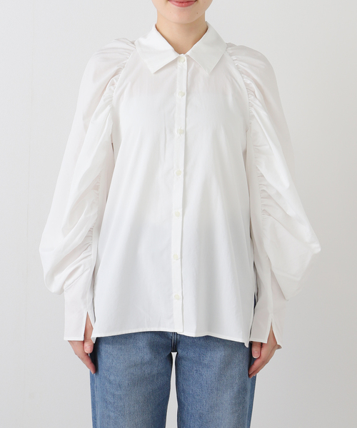 FUMIE TANAKA（フミエタナカ）の「【FUMIE TANAKA(フミエタナカ)】ball sh：シャツ（シャツ/ブラウス・レディース・ブラック/ホワイト・2）」の15枚目の写真