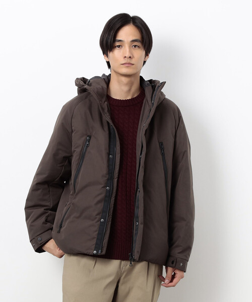COMME CA ISM（コムサイズム）の「ウェザー リサイクルダウン フードブルゾン（ダウンジャケット/コート・メンズ・ダークブラウン/ネイビー/ブラック・LARGE/MEDIUM）」の2枚目の写真