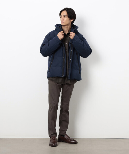 COMME CA ISM（コムサイズム）の「ウェザー リサイクルダウン フードブルゾン（ダウンジャケット/コート・メンズ・ダークブラウン/ネイビー/ブラック・LARGE/MEDIUM）」の11枚目の写真