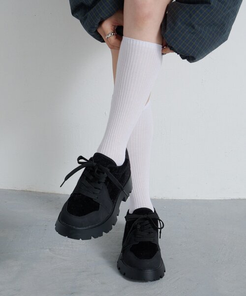 Kastane（カスタネ）の「【4色展開】カラバリハイソックス（ソックス/靴下・レディース・カーキ/ホワイト/キャメル/ブラウン・FREE）」の9枚目の写真