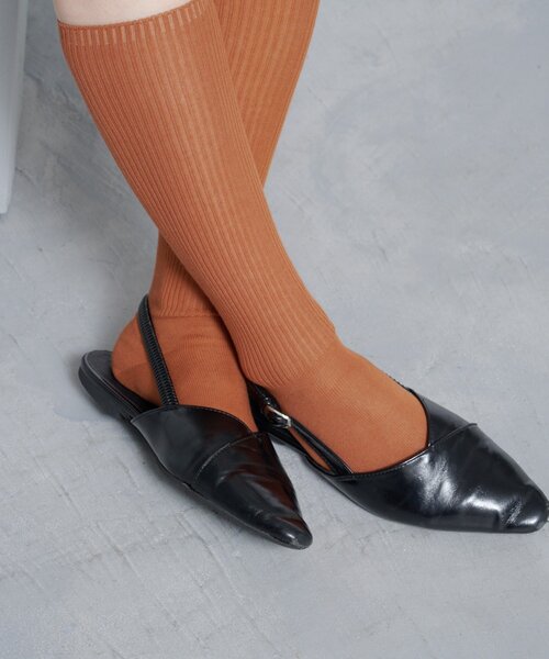 Kastane（カスタネ）の「【4色展開】カラバリハイソックス（ソックス/靴下・レディース・カーキ/ホワイト/キャメル/ブラウン・FREE）」の17枚目の写真