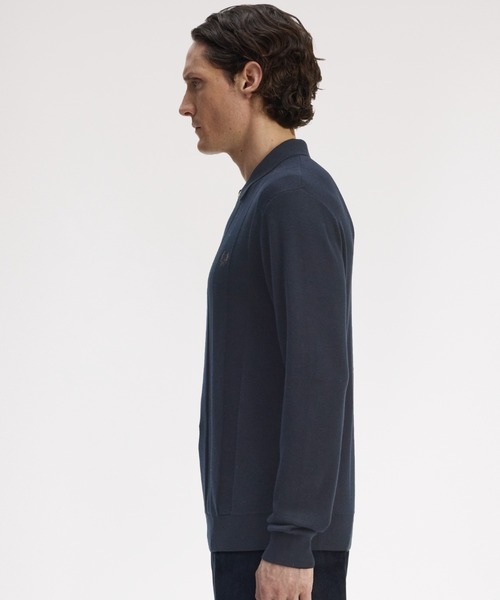 Tonal Stripe Knitted Polo Shirt／トーナルストライプニットポロシャツ