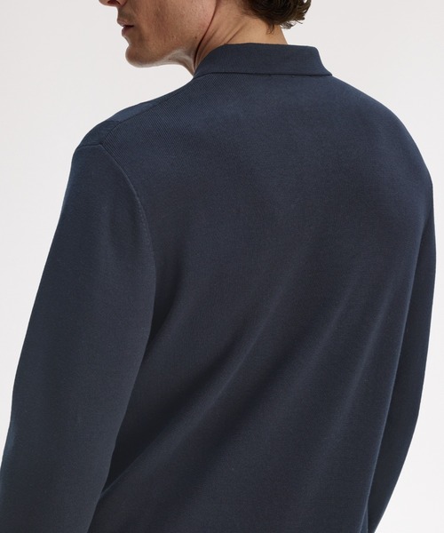 Tonal Stripe Knitted Polo Shirt／トーナルストライプニットポロシャツ