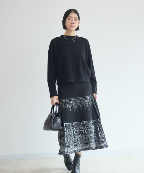 Paradise Picnic（パラダイスピクニック）の「ラメ糸ニットスカート（スカート・レディース・ゴールド/シルバー・FREE）」の5枚目の写真