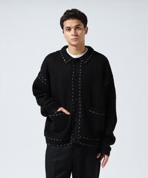 B omnivore/ビーオムニボー 起毛KNIT HAND JACKET