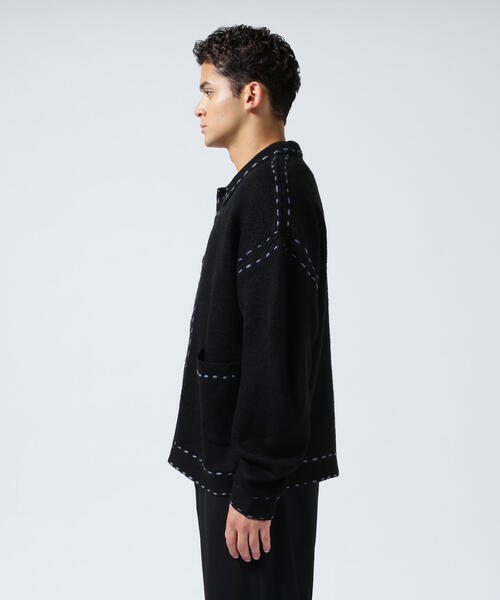 セール】B omnivore/ビーオムニボー 起毛KNIT HAND JACKET