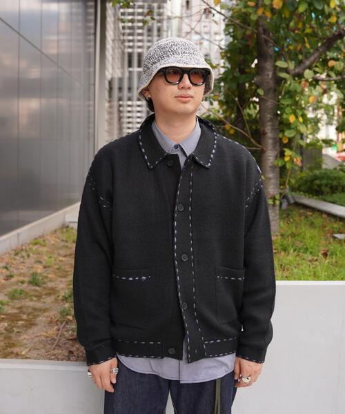 セール】B omnivore/ビーオムニボー 起毛KNIT HAND JACKET