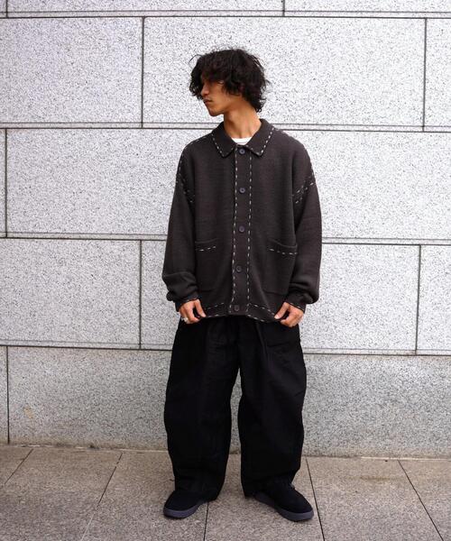 セール】B omnivore/ビーオムニボー 起毛KNIT HAND JACKET