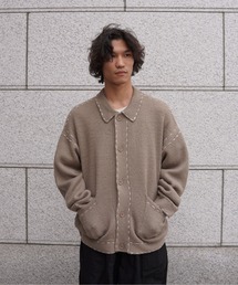 BEAVER（ビーバー）の「B omnivore/ビーオムニボー　起毛KNIT HAND JACKET（カーディガン/ボレロ）」