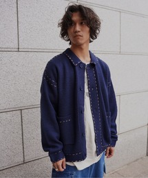 BEAVER | B omnivore/ビーオムニボー　起毛KNIT HAND JACKET(カーディガン/ボレロ)